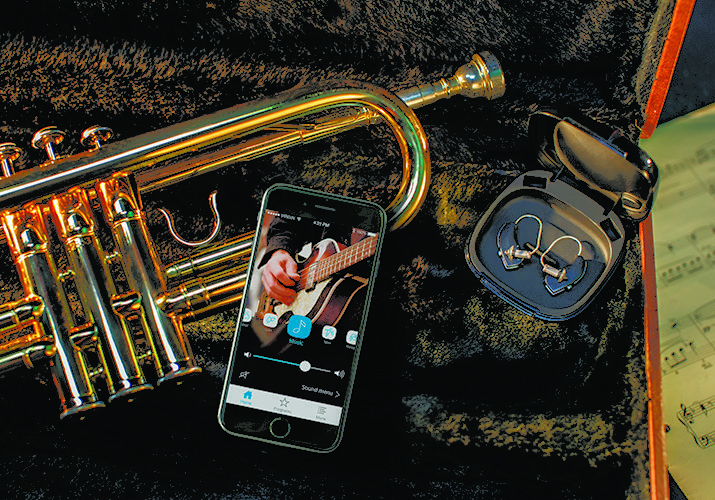 Trumpet and iPhone
